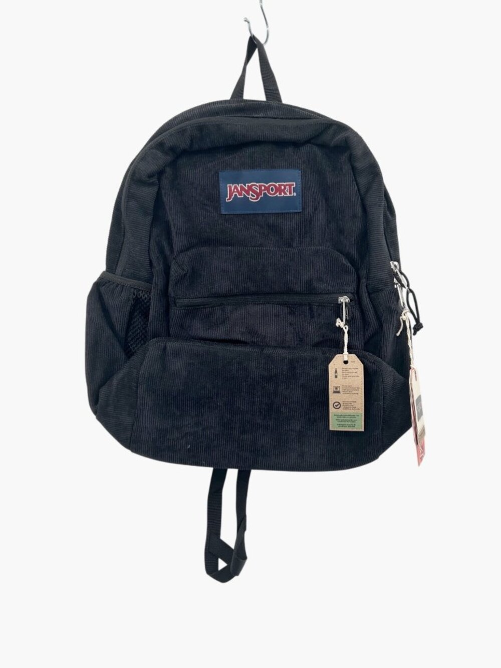 NEW JanSport Cross Town Plus Remix 17" Backpack Black Corduroy